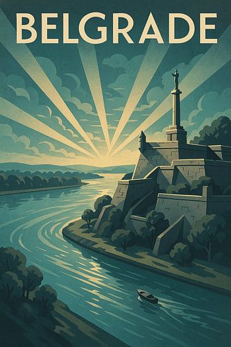 Belgrado Servië Kalemegdan Poster