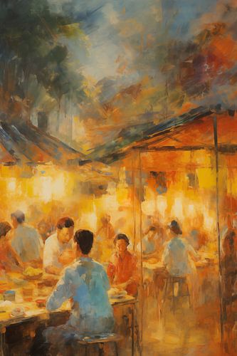 Night market in Hanoi