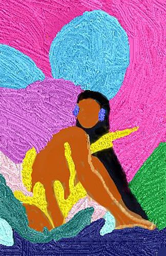 Tropical paradise. Digital art.