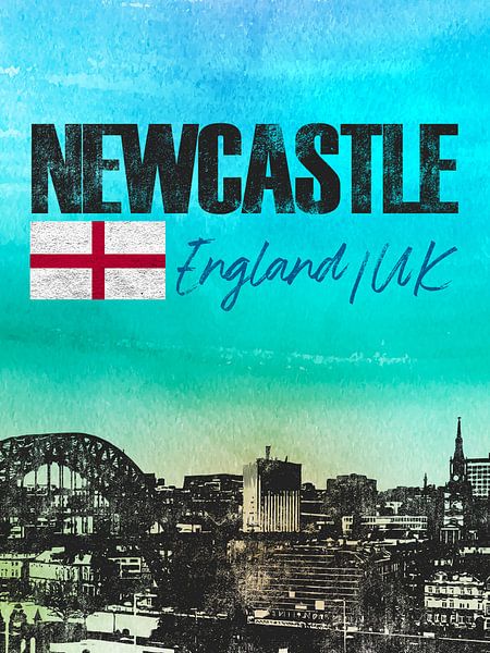 Newcastle Angleterre par Printed Artings