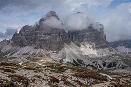 Three Peaks in Clouds