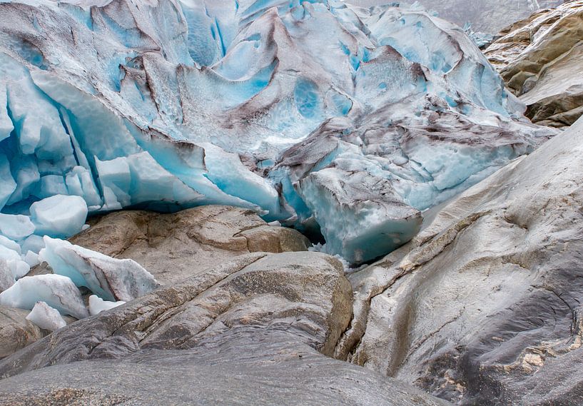 Gletsjer in Noorwegen van Hamperium Photography