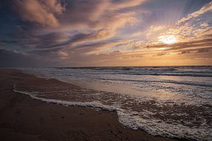 Kust zee strand van Björn van den Berg