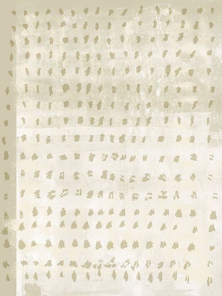 Abstrakte minimalistische Kunst in neutralen Farben. Muster in Beige. von Dina Dankers