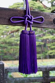 Purple knot at a Japanese Buddhist temple by Frans Rombout