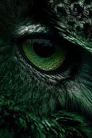 Eye of the Bird Green Mystery im Detail von Eva Lee