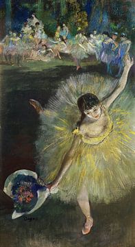 Edgar Degas,Einde van een Arabesque Pastel