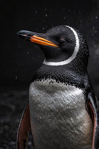 Gedetailleerde realistische pinguïn foto
