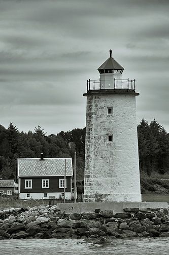 Vuurtoren van Høgsteinen op Godøy, Noorwegen