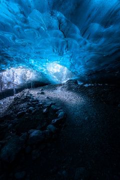 Prachtige ijsgrot in Vatnajokull - IJsland