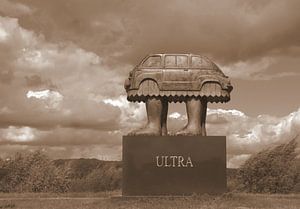 Beinwagen in Sepia