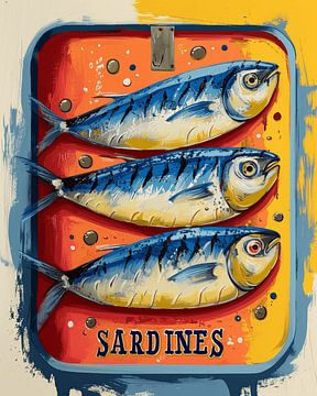 Sardines colorées sur Studio Allee