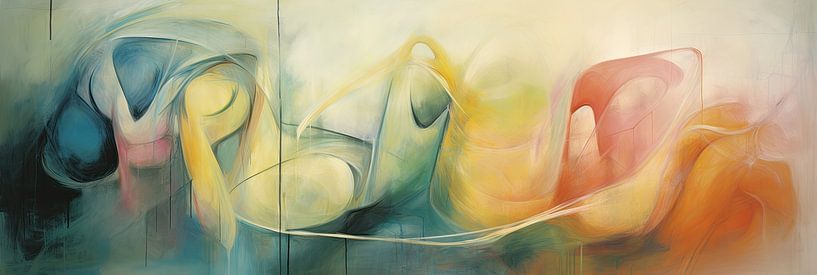 Abstract van Abstract Schilderij