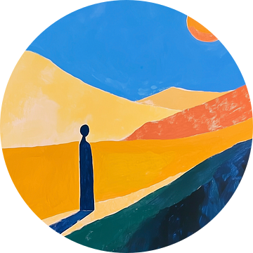 Overpeinzing in de stijl van Edvard Munch