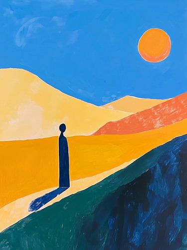 Overpeinzing in de stijl van Edvard Munch