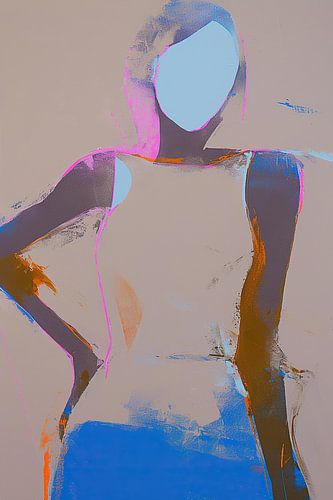 Gestileerde Figuur | Neon Silhouette