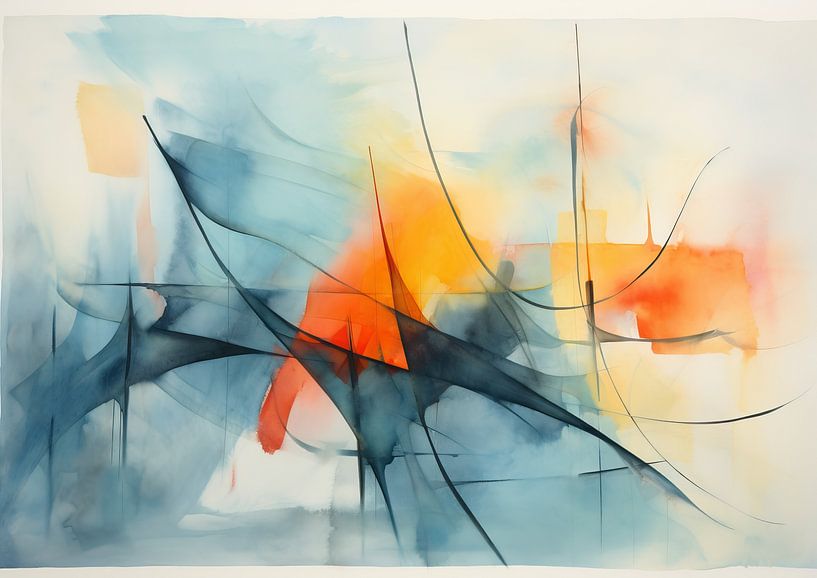 Abstract 3957 van Abstract Schilderij