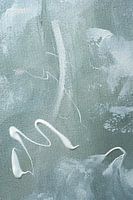 Grünes und weißes Acryl