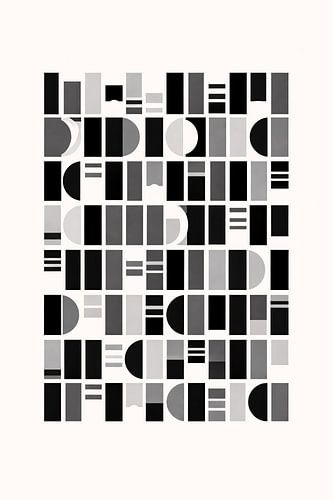 Monochrome geometrische rasterkunst