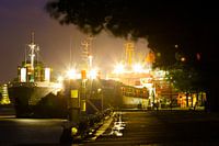 bateau-citerne dans le port de Rotterdam