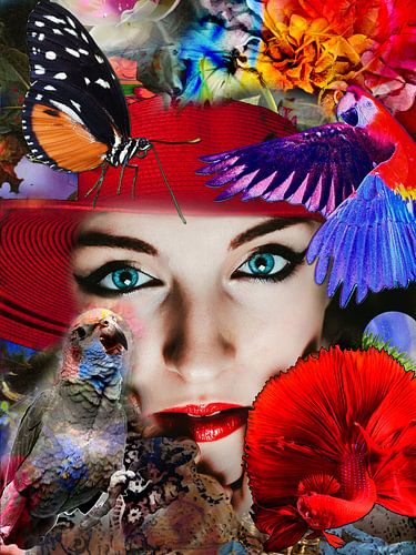 Flower power lady by Christine Vesters Fotografie