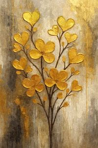 Gouden bloementakken in een mix van stijlen