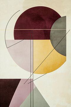 Geometrische stilte - kleuren in vorm van Poster Art Shop