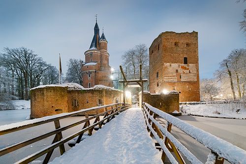 Schloss Duurstede im Schnee