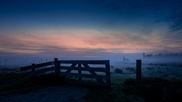 Polder landscape by Gerrit Bikker