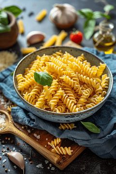 Fusilli pasta van Poster Art Shop