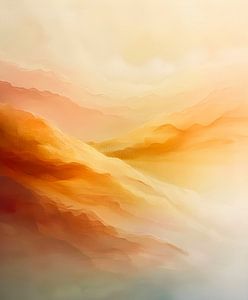 Bunte Minimal-Landschaft