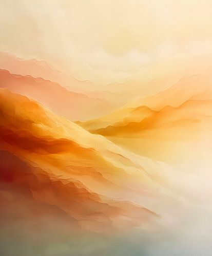 Paysage minimal coloré