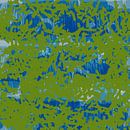 Moderne abstrakte minimalistische Landschaft in Hellgrün und Blau. von Dina Dankers Miniaturansicht
