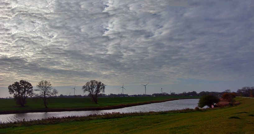 Hooksiel Inland Lowland Panorama van Edgar Schermaul