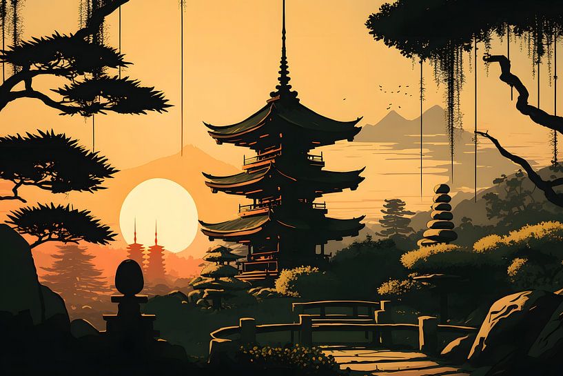 Japan Black and Orange by Gamal wicaksana