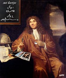 Anthony van Leeuwenhoek's work ethic - naughty humour by Miauw webshop