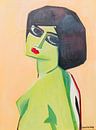 Twee ogen abstract van Danielle Ducheine thumbnail