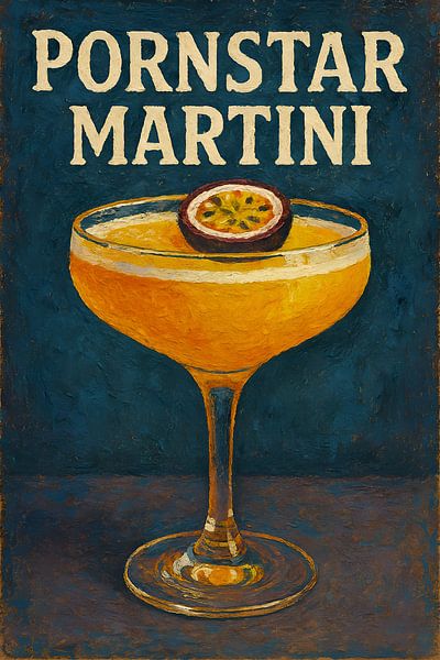Pornstar Martini Cocktail Gemälde. von Johannes