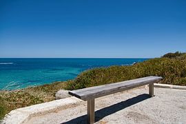 Bench overlooking the Indian Ocean