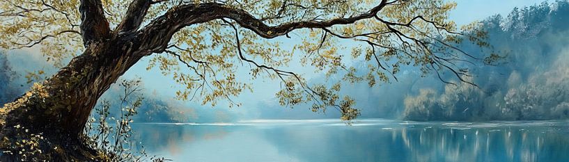Réflexion sur les arbres par Caprices d'Art