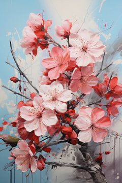 Dancing Blossom Branches by Wonderful Art