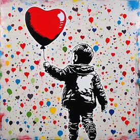 We need love - Hommage à Banksy sur Felix von Altersheim