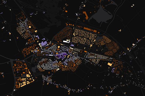 Kaart van Steenwijk abstract