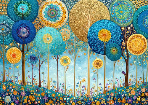 Skurriler Wald der Träume