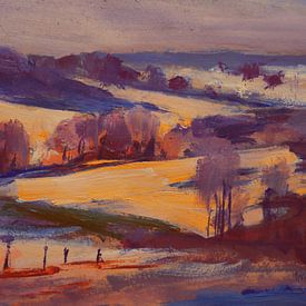 Hill country in languid daylight by Nop Briex