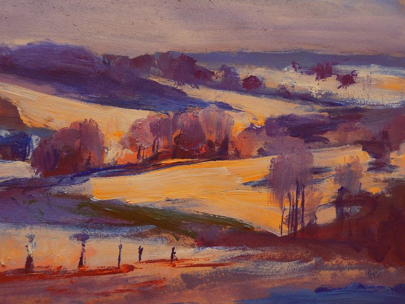 Hill country in languid daylight by Nop Briex