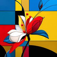 Abstracte Bloem JG06