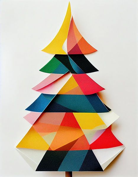 Weihnachtsbaum abstrakt von Bert Nijholt