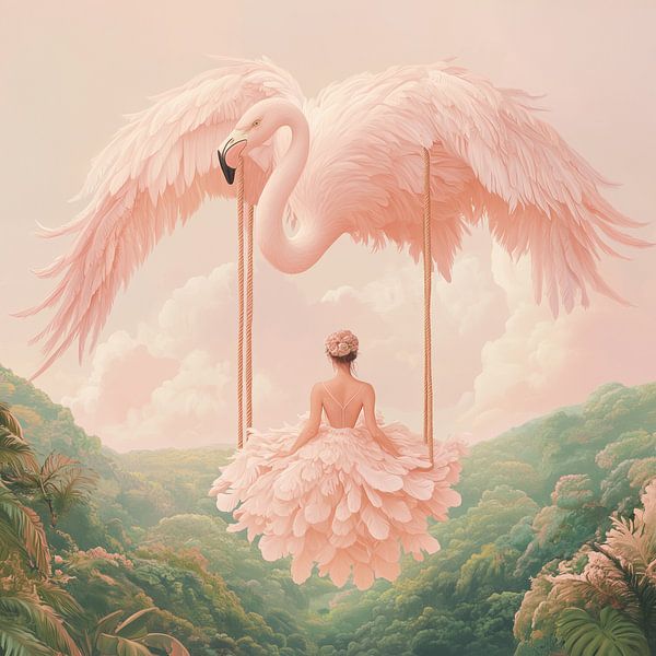 Pink further light dream swing II by Bianca ter Riet