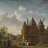 Amsterdam schilderij De Sint-Antoniuswaag in Amsterdam van Schilderijen Nu